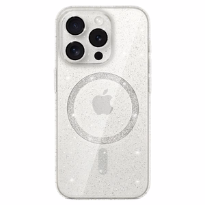 Mirdzošs MagSafe apvalks viedtālrunim Iphone 16 Pro Max caurspīdīgs