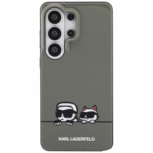 Karl Lagerfeld maciņš IML Peekaboo Karl un Choupette MagSafe priekš Samsung Galaxy S26 Ultra melns