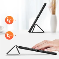 Dux Ducis Domo apvalks ar vāciņu un viedo miegu Xiaomi Redmi Pad Pro (4G/5G)/Poco Pad 12.1 - melns