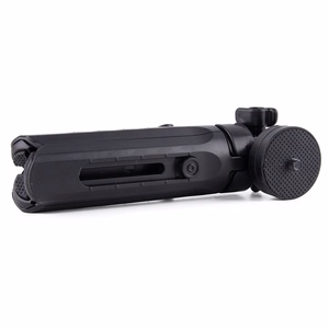 Mini statīva selfiju nūjas turētājs telefonam, kamerai un GoPro, 16-21 cm - melns
