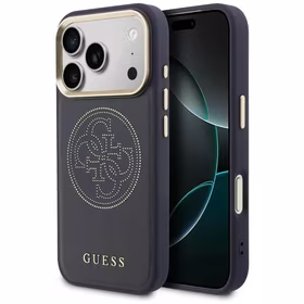 Guess Perforated 4G MagSafe maciņš for iPhone 17 Pro Max - zils