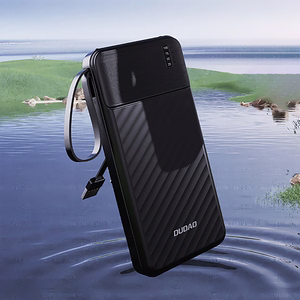 Dudao K11 Pro 20000mAh внешний аккумулятор со встроенными кабелями - Чёрный