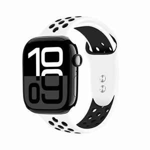 Crong Duo Sport siksniņa Apple Watch 38 / 40 / 41 / 42 mm, balts un melns