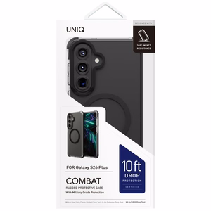 Uniq Combat Maciņš for Samsung Galaxy S26+ Magclick Charging - melns