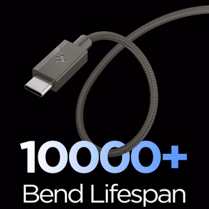 Spigen Essential EB6015CC USB-C kabelis, 60 W, 150 cm – tumši pelēks