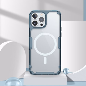 Nillkin Nature Pro magnētiskais bruņotais viedtālruņa apvalks ar MagSafe iPhone 15 Pro - balts