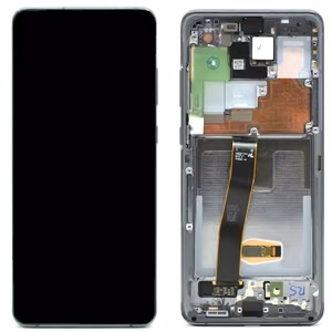 LCD ekrāns Samsung G988 S20 Ultra ar skārienjutīgo ekrānu un rāmi Cosmic Grey oriģināls (service pack)