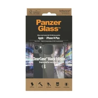 PanzerGlass ClearCase antibakteriālais viedtālruņa apvalks iPhone 14 Plus / 15 Plus - caurspīdīgs un melns