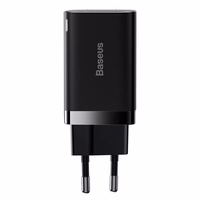 BASEUS lādētājs USB A + Type C PD QC3.0 30W CCSUPP-E02/CCCJG30UE melns