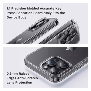 Rock Pure sērijas viedtālruņa apvalks Iphone 16 Pro Max caurspīdīgs