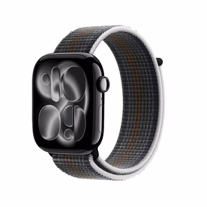 Crong Nylon Apple Watch sporta siksniņa, 44/45/46/49 mm, Midnight Run