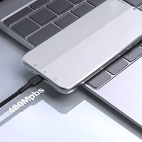 Dudao L9T 5A USB-A - USB-C kabelis 1m - melns