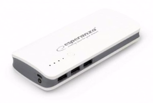 Esperanza EMP106WE Radium 8000 mAh pelēks, balts