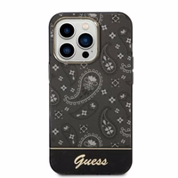 Guess Bandana Paisley Viedtālruņa apvalks iPhone 14 Pro Max 6.7" - melns