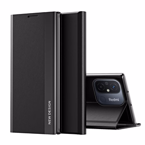 Sleep Case Pro viedtālruņa apvalks Xiaomi Redmi Note 12 Pro+ ar statīvu melns