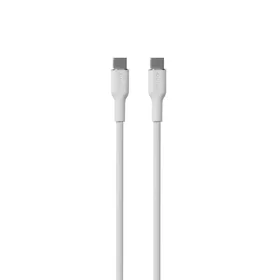 Puro Soft USB-C - USB-C 60W 1.5m silikona kabelis - balts
