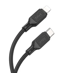 Kabelis USB-C uz Lightning Hoco PD 20W 1 m X90 melns