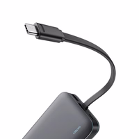 Cuktech LPB200N 40W 20000mAh Powerbank ar integrētu kabeli - pelēks