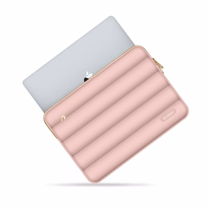 Tech-Protect Puffy soma portatīvajam datoram 13-14 - rozā krāsā