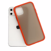 Vennus Color Button Bumper viedtālruņa apvalks Iphone 11 Pro sarkans