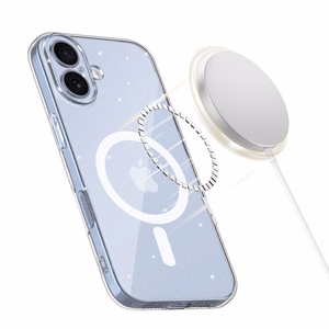 Tech-Protect FlexAir MagSafe viedtālruņa apvalks iPhone 17 - caurspīdīgs ar spīdumiem