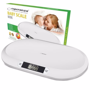 Esperanza EBS019 Bebe – digitālie zīdaiņu svari, balti