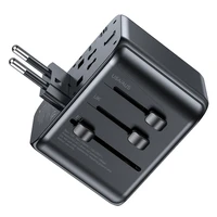 Universālais ceļojumu lādētājs Awei C-39 35W GaN 2xUSB-A/3xUSB-C melns