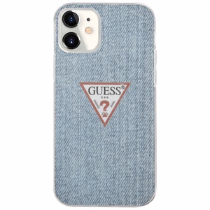 Guess GUHCP12SPCUJULLB iPhone 12 mini 5.4" синий/светло-синий жёсткий чехол Jeans Collection