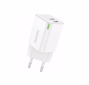 Foneng Lādētājs GAN35 GaN - 2x Type-C - PD 35W 3A balts