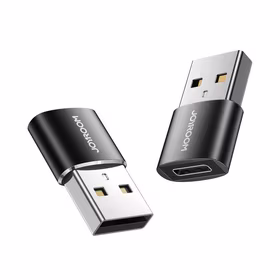 Joyroom adapteris no USB Type C (sieviešu) uz USB (vīriešu) 2 gab. melns (S-H152 Black)