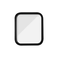 PanzerGlass Izliekts rūdītais stikls Apple Watch 7 45mm - melns