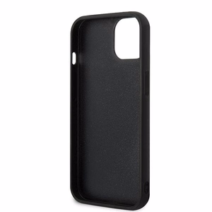 Viedtālruņa apvalks Karl Lagerfeld KLHCP13S3DKPK iPhone 13 mini 5,4\" melns / melns ciets apvalks Ikonik Patch