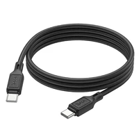 Kabelis USB-C uz USB-C Hoco 3A 60W 1 m X90 melns