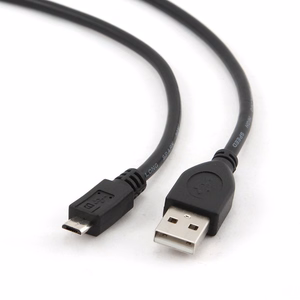 Gembird CCP-MUSB2-AMBM-1M USB kabelis USB 2.0 Micro-USB B USB A melns