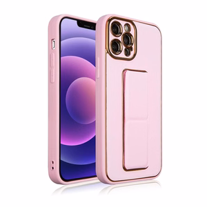 Чехол New Kickstand для iPhone 13 Pro с подставкой розовый