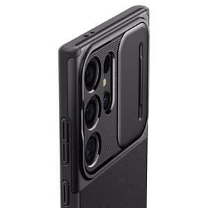 Spigen Optik Armor viedtālruņa apvalks Samsung Galaxy S24 Ultra - melns