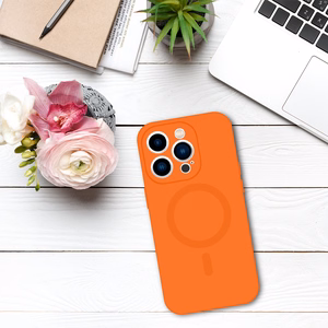 TEL PROTECT MagSilicone Viedtālruņa apvalks Iphone 13 - oranžs