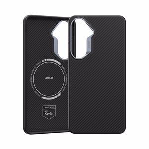 Benks Magnetic Armor Pro Kevlar metāla rāmis maciņš 600D G048 priekš Samsung Galaxy S26 melns