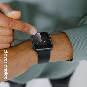 Crong Liquid siksniņa Apple Watch 38 / 40 / 41 / 42 mm, melna