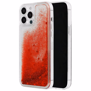 Viedtālruņa apvalks Liquid Heart Iphone 13 Pro Max sarkanas krāsas