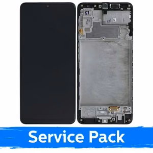 LCD дисплей совместимый с Samsung M225 M22 / E225 F22 чёрный с рамкой (Service Pack)