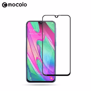 Защитное стекло Mocolo 3D 9H Full Glue для Samsung Galaxy A40, с чёрной рамкой