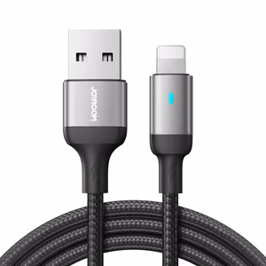 USB кабель Joyroom (A10) lightning (2.4A) 1.2m чёрный