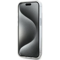 DKNY IML rūtainais mono raksts un drukātās svītras magnētiskais viedtālruņa apvalks iPhone 15 / 14 / 13 - bēšs