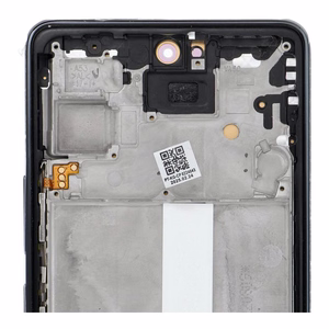 LCD ekrāns SAMSUNG A53 A536 HARD OLED ar melno rāmi