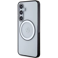 Mercedes ar logotipu Magnētiskais viedtālruņa apvalks Samsung Galaxy S24 - caurspīdīgs
