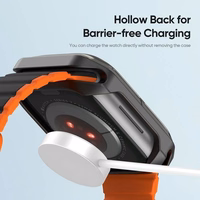 DUX DUCIS apvalks TAMO Apple Watch 10 sērijai 46 mm caurspīdīgs ar melnu