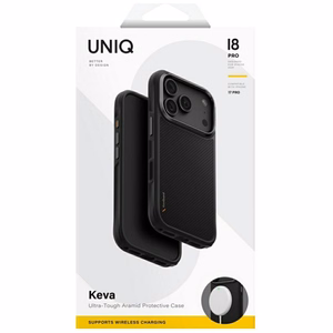 Uniq Keva Magclick Charging vāciņš iPhone 18 Pro / 17 Pro – melns