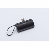 Portatīvais lādētājs Forcell F-Energy Power Plug F5K3 PD 20W 5000 mAh ar iebūvētu savienotāju USB C melna