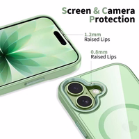 Tech-Protect MagMat MagSafe maciņš iPhone 17 caurspīdīgs zaļš